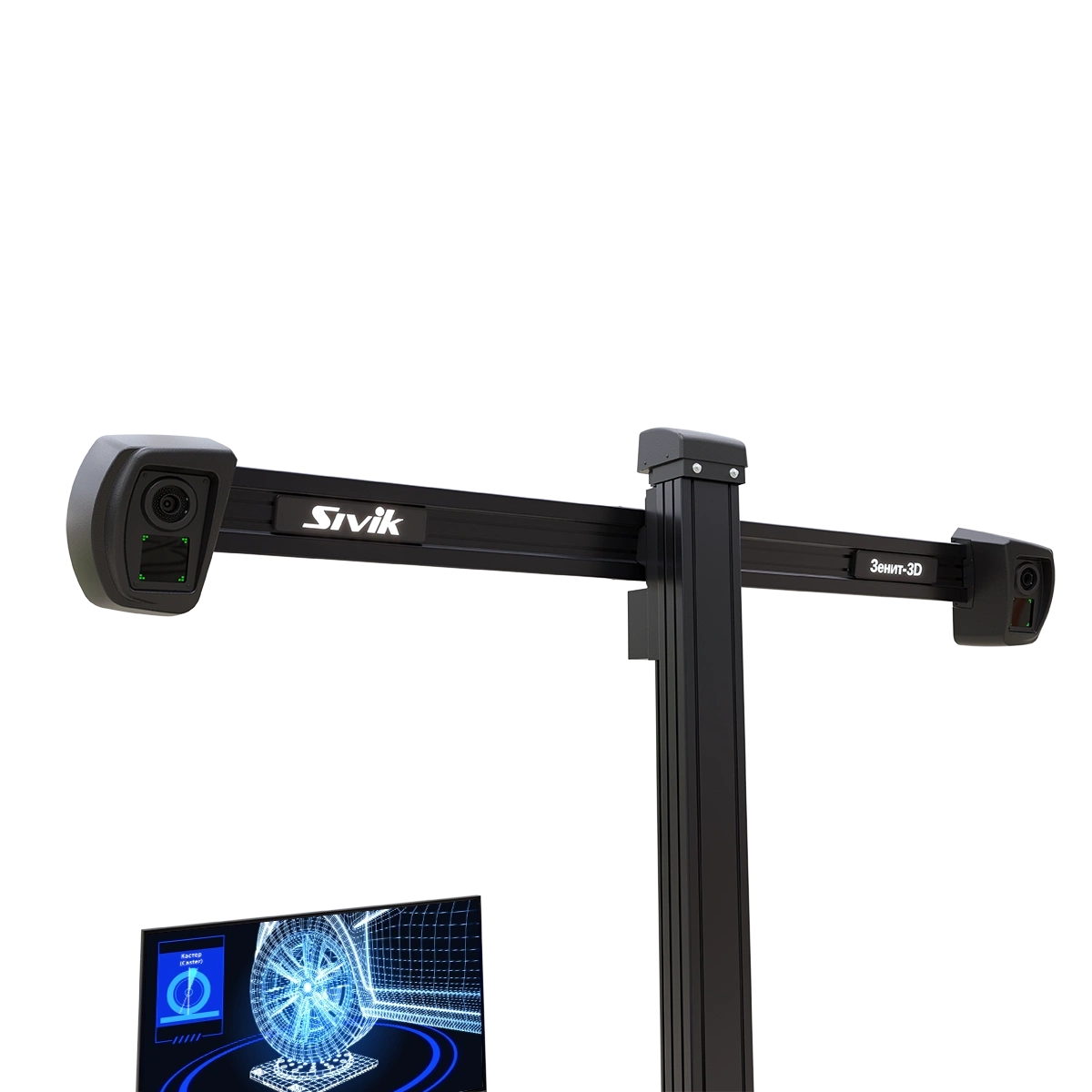 картинка Стенд регулировки развала схождения Зенит-3D ТЛ2КС. Сенсорный монитор Sivik